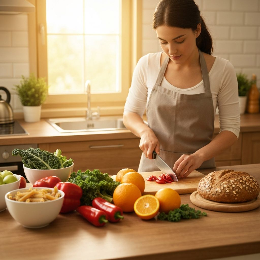 Healthy food preparation and nutrition planning